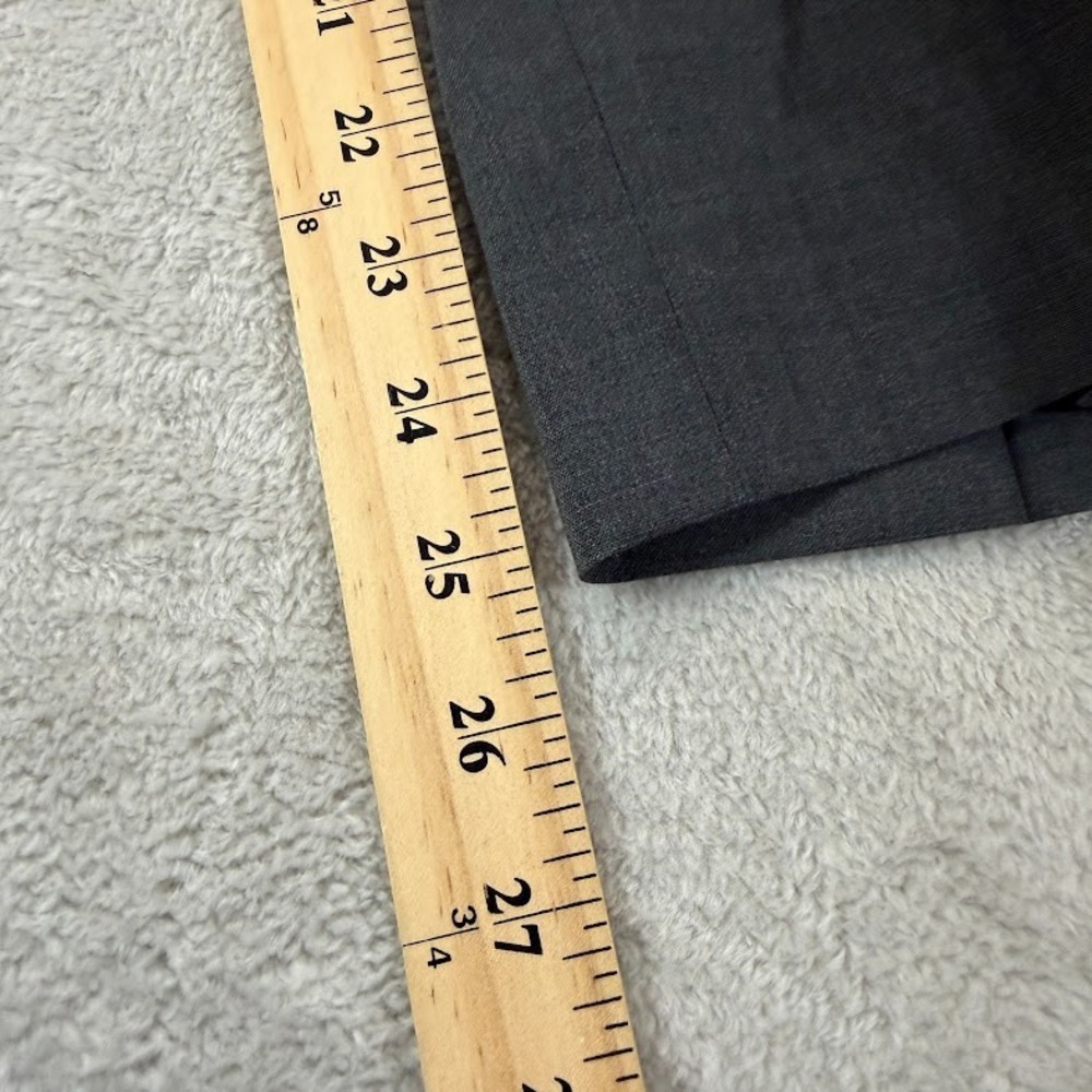Proper Cloth Pants Mens 36x25 Short Gray Tropical Wool Reg Fit Dress Trousers - Picture 11 of 14
